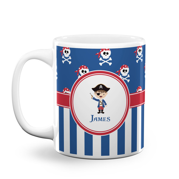 Custom Blue Pirate Coffee Mug (Personalized)