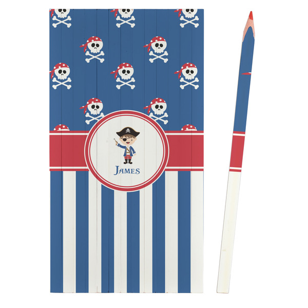 Blue Pirate Colored Pencils - Front View