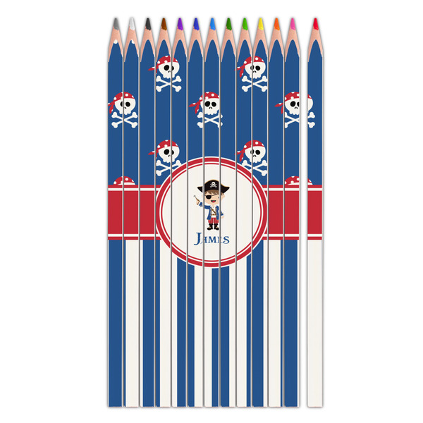 Custom Blue Pirate Colored Pencils (Personalized)