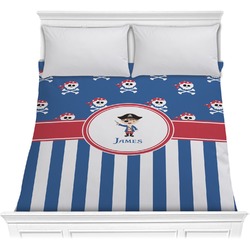 Blue Pirate Comforter - Full / Queen (Personalized)