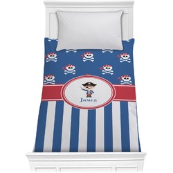 Blue Pirate Comforter - Twin (Personalized)