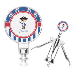 Blue Pirate Corkscrew (Personalized)