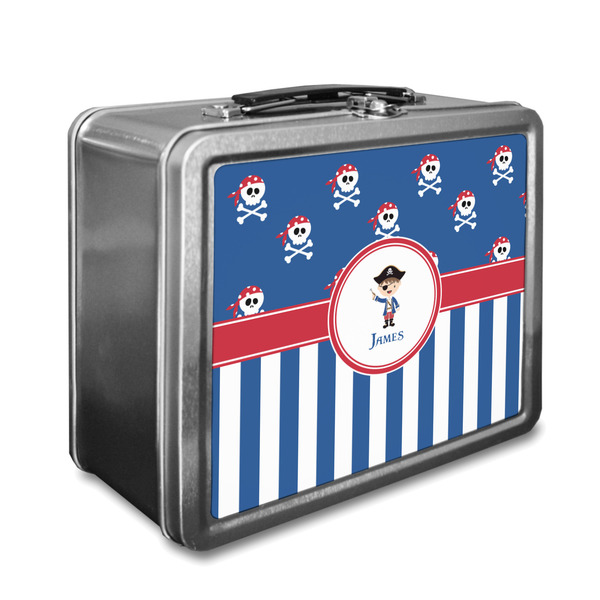 Custom Blue Pirate Lunch Box (Personalized)
