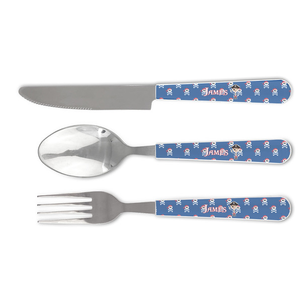 Custom Blue Pirate Cutlery Set (Personalized)