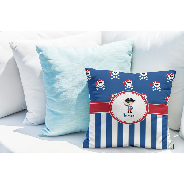 Blue Pirate Decorative Pillow Case - LIFESTYLE 2