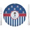 Blue Pirate 10" Glass Lunch / Dinner Plates - Single or Set (Personalized)