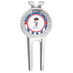 Blue Pirate Golf Divot Tool & Ball Marker (Personalized)