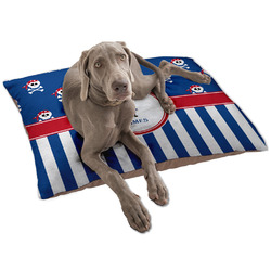 Blue Pirate Dog Bed - Large w/ Name or Text