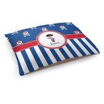 Blue Pirate Dog Bed - Medium w/ Name or Text