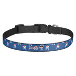Blue Pirate Dog Collar - Medium (Personalized)
