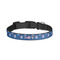 Blue Pirate Dog Collar - Small - Front