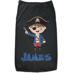 Blue Pirate Black Pet Shirt - 2XL (Personalized)