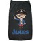 Blue Pirate Black Pet Shirt - XL (Personalized)