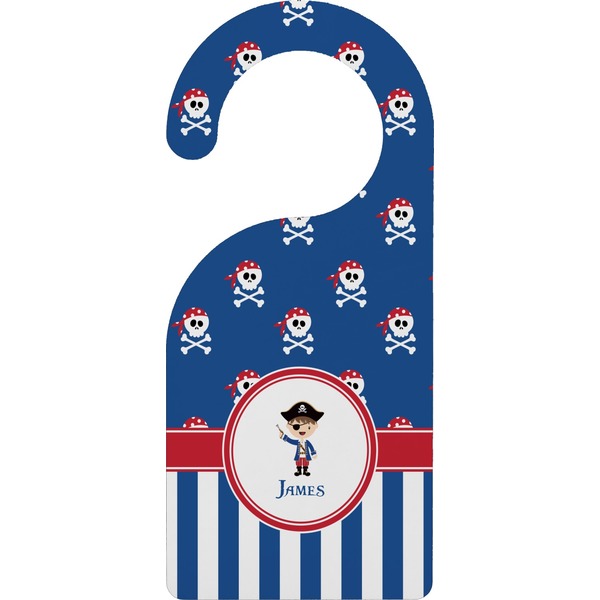 Custom Blue Pirate Door Hanger (Personalized)