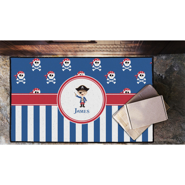 Blue Pirate Door Mat - LIFESTYLE (Lrg)
