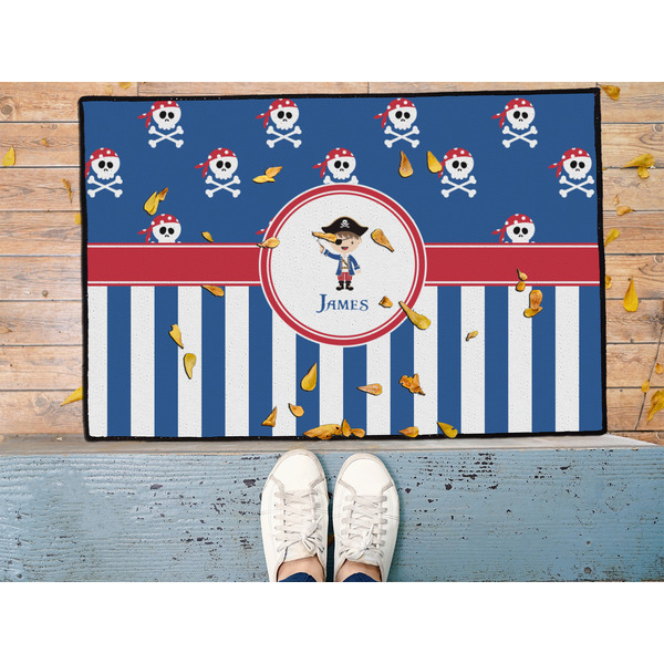 Blue Pirate Door Mat - LIFESTYLE (Med)