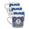 Blue Pirate Double Shot Espresso Mugs - Set of 4 Front