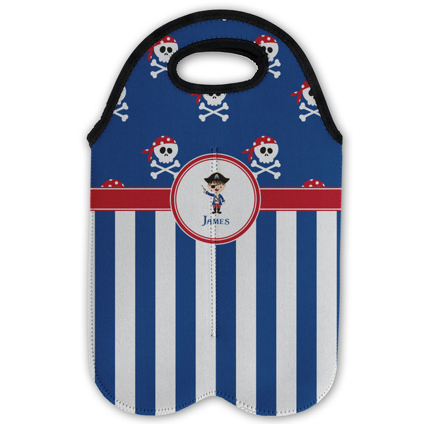 Blue Pirate Double Wine Tote - Flat (new)