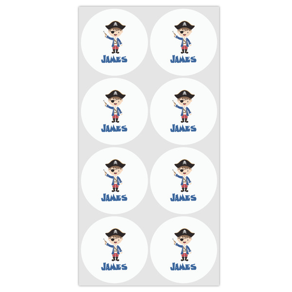Blue Pirate Drink Topper - Medium - Set of 12