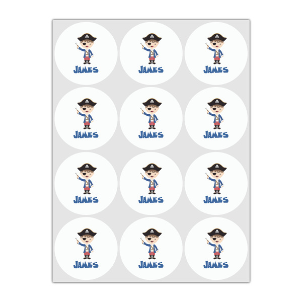Blue Pirate Drink Topper - Small - Set of 12