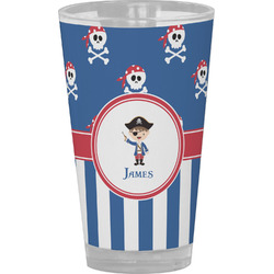 Blue Pirate Pint Glass - Full Color (Personalized)