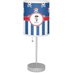 Blue Pirate 7" Drum Lamp with Shade Linen (Personalized)