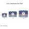 Blue Pirate Drum Lampshades - Sizing Chart
