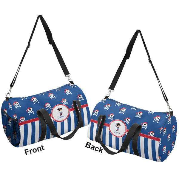 Blue Pirate Duffle bag small front and back sides