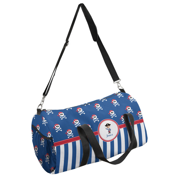 Custom Blue Pirate Duffel Bag - Small (Personalized)