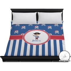 Blue Pirate Duvet Cover - King (Personalized)