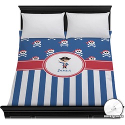 Blue Pirate Duvet Cover - Full / Queen (Personalized)