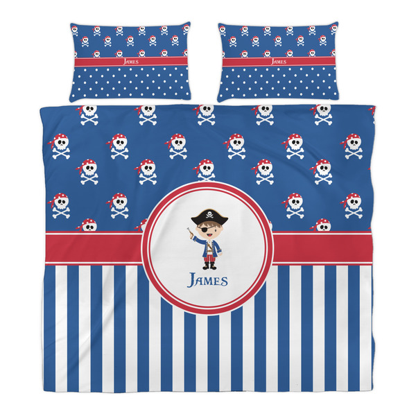 Blue Pirate Duvet Cover Set - King - Alt Approval