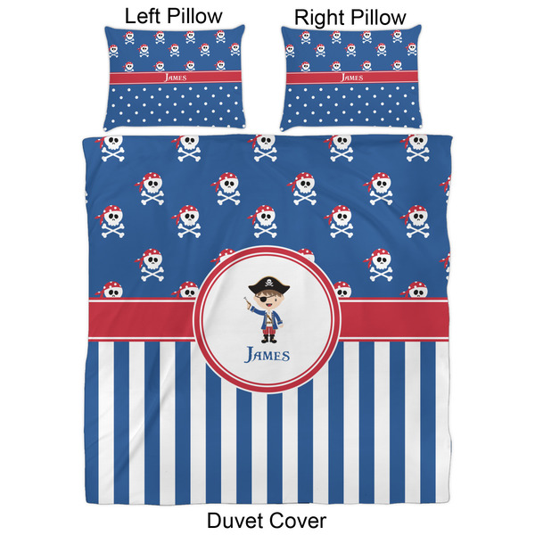Blue Pirate Duvet Cover Set - Queen - Approval