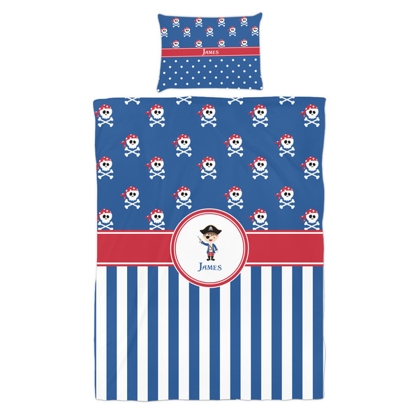 Blue Pirate Duvet Cover Set - Twin - Alt Approval