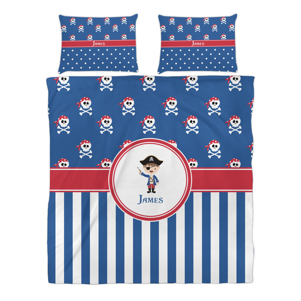 Blue Pirate Duvet cover Set - Queen - Alt Approval