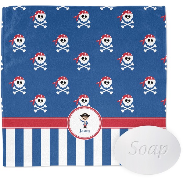 Blue Pirate Wash Cloth with soap