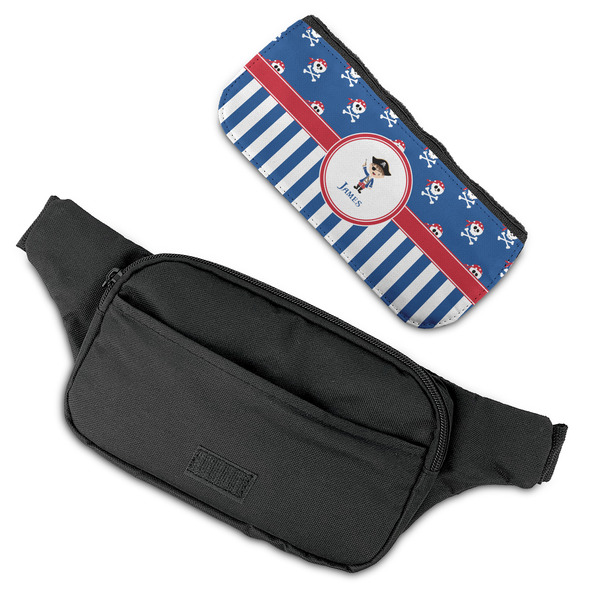 Blue Pirate Fanny Packs - FLAT (flap off)