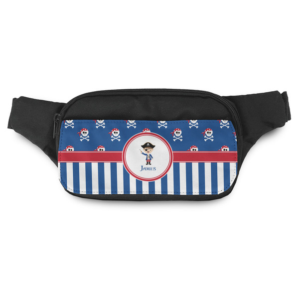 Custom Blue Pirate Fanny Pack - Modern Style (Personalized)