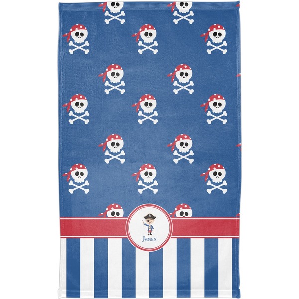 Blue Pirate Finger Tip Towel - Full View