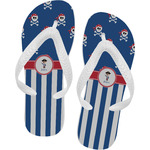 Blue Pirate Flip Flops (Personalized)