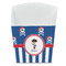 Blue Pirate French Fry Favor Box - Front View