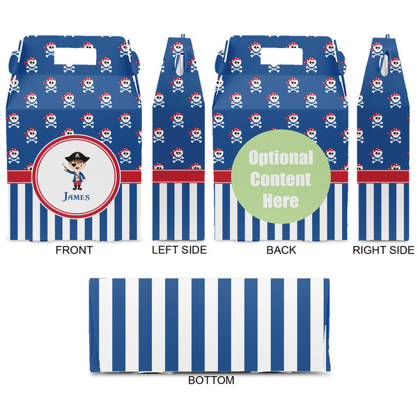 Blue Pirate Gable Favor Box - Approval