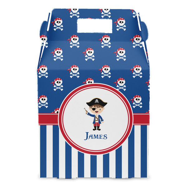 Blue Pirate Gable Favor Box - Front