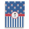 Blue Pirate Garden Flags - Large - Single Sided - FRONT