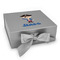 Blue Pirate Gift Boxes with Magnetic Lid - Silver - Front