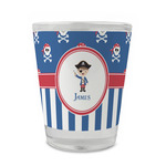 Blue Pirate Glass Shot Glass - 1.5 oz - Set of 4 (Personalized)