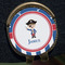 Blue Pirate Golf Ball Marker Hat Clip - Gold - Close Up