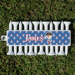 Blue Pirate Golf Tees & Ball Markers Set (Personalized)