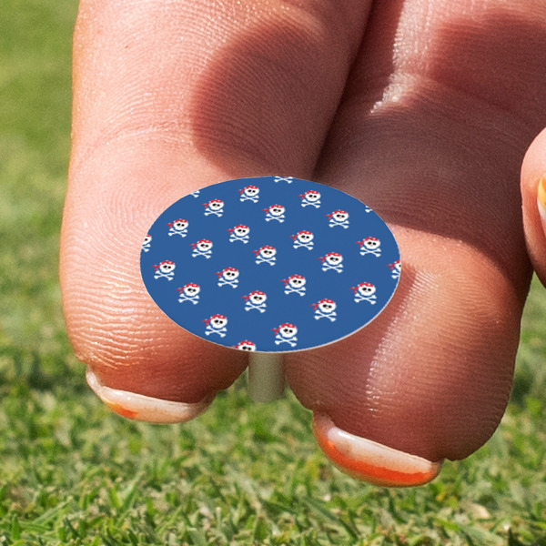 Blue Pirate Golf Tees & Ball Markers Set - Marker