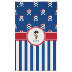 Blue Pirate Golf Towel - Poly-Cotton Blend w/ Name or Text